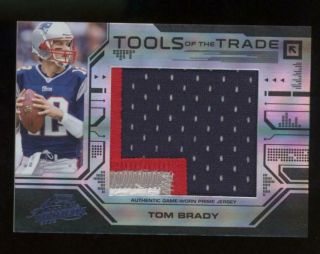 2008 Playoff Absolute Memorabilia Tott Tom Brady 3/5 Game Patch Jersey