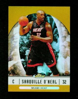 2006 - 07 Topps Finest Gold Refractor 47/50 Shaquille O 