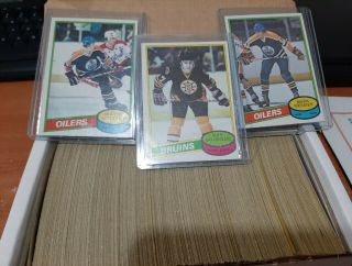 1980 - 81 O - PEE - CHEE Complete Set 1 - 396 NrMt,  OPC Mark Messier - Ray Bourque RC 3