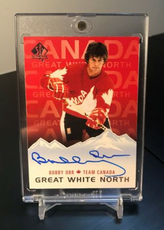 2017 - 18 Sp Authentic Great White North Auto Gwn - Bo Bobby Orr Ssp