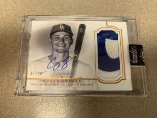 2020 Topps Dynasty Corey Seager Auto 2 Color Patch 7/10
