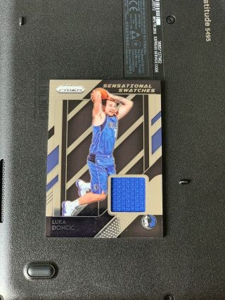 Luka Doncic 2018 - 19 Panini Prizm Sensational Swatches Jersey Rookie Rc