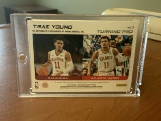 Panini Contenders Draft 16/23 RARE TRAE YOUNG Auto Cracked Ice Turning Pro 2