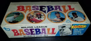 1969 Topps Baseball Wax Pack Display Box Empty