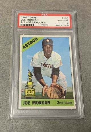 1966 Topps Joe Morgan All Star Rookie 195 Psa 8