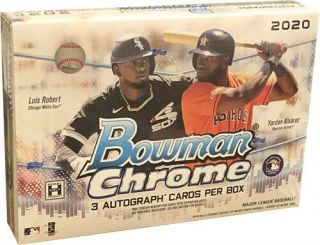 2020 Topps Bowman Chrome Baseball Hta Hobby Box - Factory