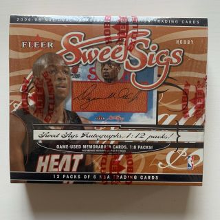 2004 - 05 Fleer Basketball Sweet Sigs Factory Hobby Box/ Lebron/wade Auto?