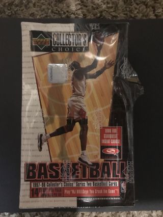1997 - 98 Ud Collector’s Choice Series 2 Basketball Factory Wax Box Jordan