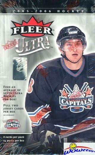 2005/06 Fleer Ultra Hockey Hobby Box - 2 Mem Sidney Crosby,  Ovechkin Rc Yr