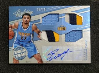 Jamal Murray Rc Auto Quad Patch Tools Of The Trade 2016 - 17 Absolute Basketball