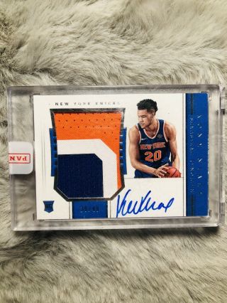 Kevin Knox /49 2018 National Treasures Rpa Rc Auto Patch Panini