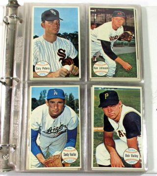 1964 Topps Giants Complete Baseball Set In Binder (1 - 60) Koufax Mantle Mays