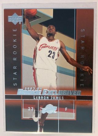 2003 Upper Deck Rookie Exclusives 1 Lebron James Rookie Psa 10? Bgs Take A Look