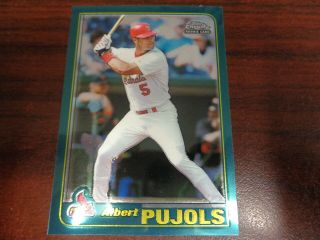 2001 Topps Chrome Traded Albert Pujols T247 Rookie Card - Hofer? - Cardinals