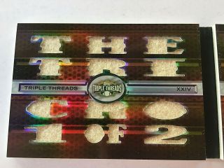 2008 Triple Threads - TED WILLIAMS Game Relic Booklet /9 Jersey (x27) XXIV 2