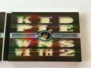 2008 Triple Threads - TED WILLIAMS Game Relic Booklet /9 Jersey (x27) XXIV 3