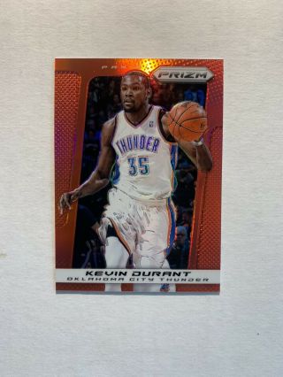 2013 - 14 Kevin Durant Panini Prizm Red Prizms Sp Refractor Parallel Thunder Nets