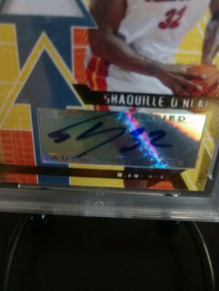 2007 Bowman Elevation SHAQUILLE O ' NEAL Patch Auto 6/9 GMA GRADED 7 2
