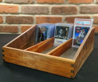 Handmade Solid Wood Sports/trading Card Sorting/storage Box