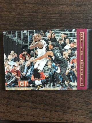 2015 - 16 Preferred LeBron James Game Worn Jersey Stat Book Card /149 Booklet 2