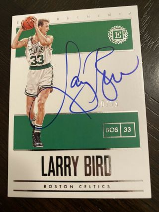 2019 - 20 Encased Larry Bird /25 Auto Hof - Boston Celtics