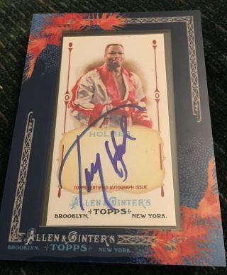 2011 Topps Allen & Ginter Larry Holmes Certified Champion Boxer Auto Autograph