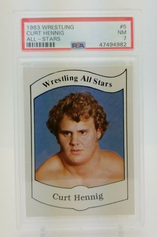 1983 Wrestling All Stars CURT HENNIG 