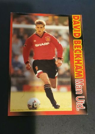 1995 Lcd Publishing Premier Man U.  62 David Beckham Rc Rookie Card