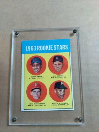 1963 Topps Willie Stargell Rookie Card Rc 553 Pirates - Sharp Card