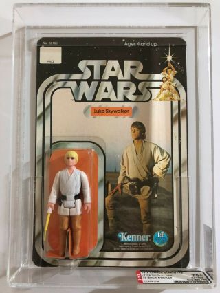 1978 Star Wars Luke Skywalker 12 Back - C 32 Sticker Afa 75,  75/80/80 Unpunched