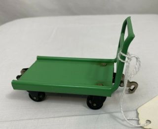 Vintage O Scale Electric Train - Green Baggage Cart