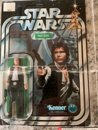 Afa 85 Kenner 1977 Star Wars 12 Back A Han Solo Small Head Unpunched Nm,  Clear