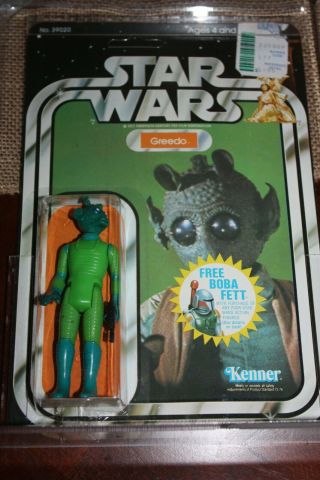 Vintage 1978 Kenner Star Wars 20 Back - D Greedo Graded Afa 80 Boba Fett Offer 21