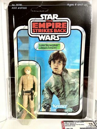 Vintage Star Wars - Luke Skywalker (bespin Fatigues) - 1980 Esb 41 Back - D Afa75
