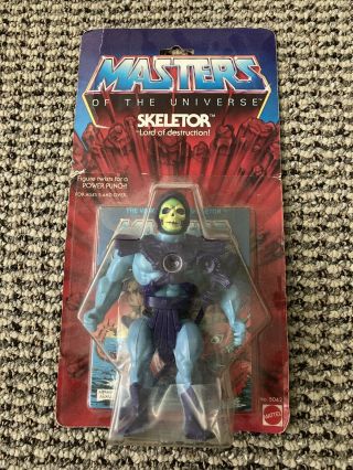 Masters Of The Universe He Man Vintage 1981 Skeletor 8 Back Motu Moc