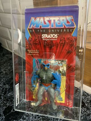 Motu Masters Of The Universe - Stratos 8 Back Afa Ukg 80 Graded Misb