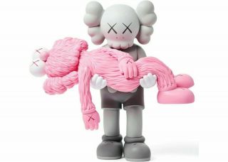 Kaws Gone Ngv Complete Set Of 3 Limited Edition Companion Black,  Pink And Blue