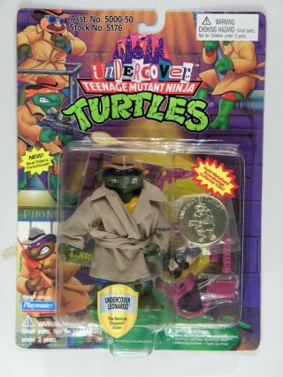 Playmates Toys Tmnt Teenage Mutant Ninja Turtles Undercover Leonardo Rare Coin