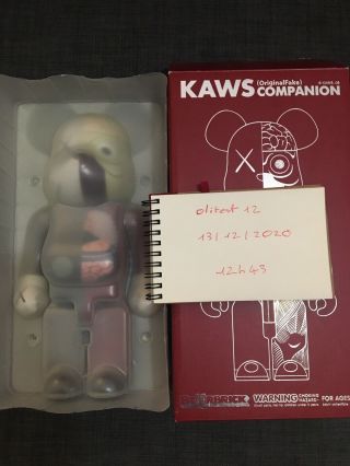 Kaws Bearbrick Companion Dissected 400 Brown