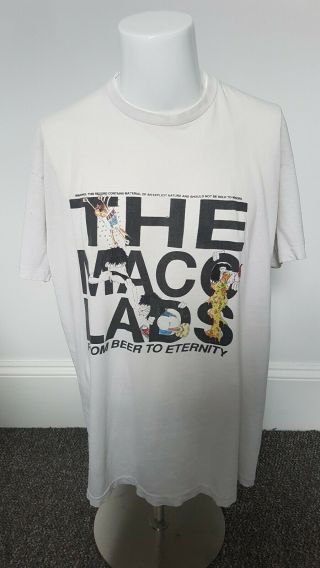 Vintage Macc Lads 1989 T - Shirt Punk Tee Shirt From Beer To Enternity Tour Gig
