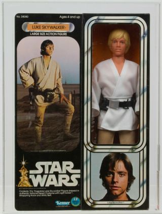 Star Wars 1978 Vintage Kenner 12 Inch Luke Skywalker Doll Misb Afa 85
