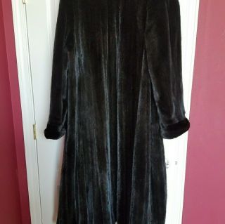 Full Length Blackglama Black Ranch Mink Fur Coat Size 1x - 2x