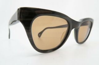 Vintage 50s Sunglasses Brown Acetate Marwitz Bonifort Glass Lens Germany
