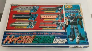 Rare Takara Diaclone Train Robo Dx Giftset