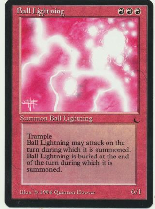 X1 Ball Lightning Dark Mtg Magic The Gathering Vlp