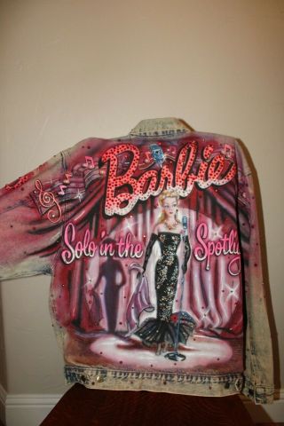 Rare Vintage Tony Alamo Denim Jacket - Barbie " Solo In The Spotlight " Xl