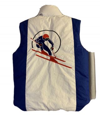 Vintage Ralph Lauren Polo Usa Stadium P Wing Ski 9293 Cookie Vest