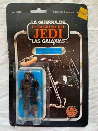 Star Wars Rotj Lily Ledy Tie Fighter Pilot 50 Made In Mexico Mexican Mim