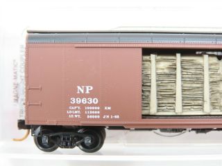 N Scale Micro - Trains MTL 07900020 NP Northern Pacific 50 ' Boxcar 39630 w/ Load 2
