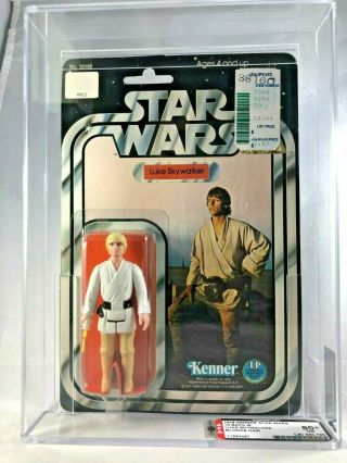 Luke Skywalker 12 Back B Vintage Kenner 1978 Star Wars Afa 80,  Nm Moc Tatooine